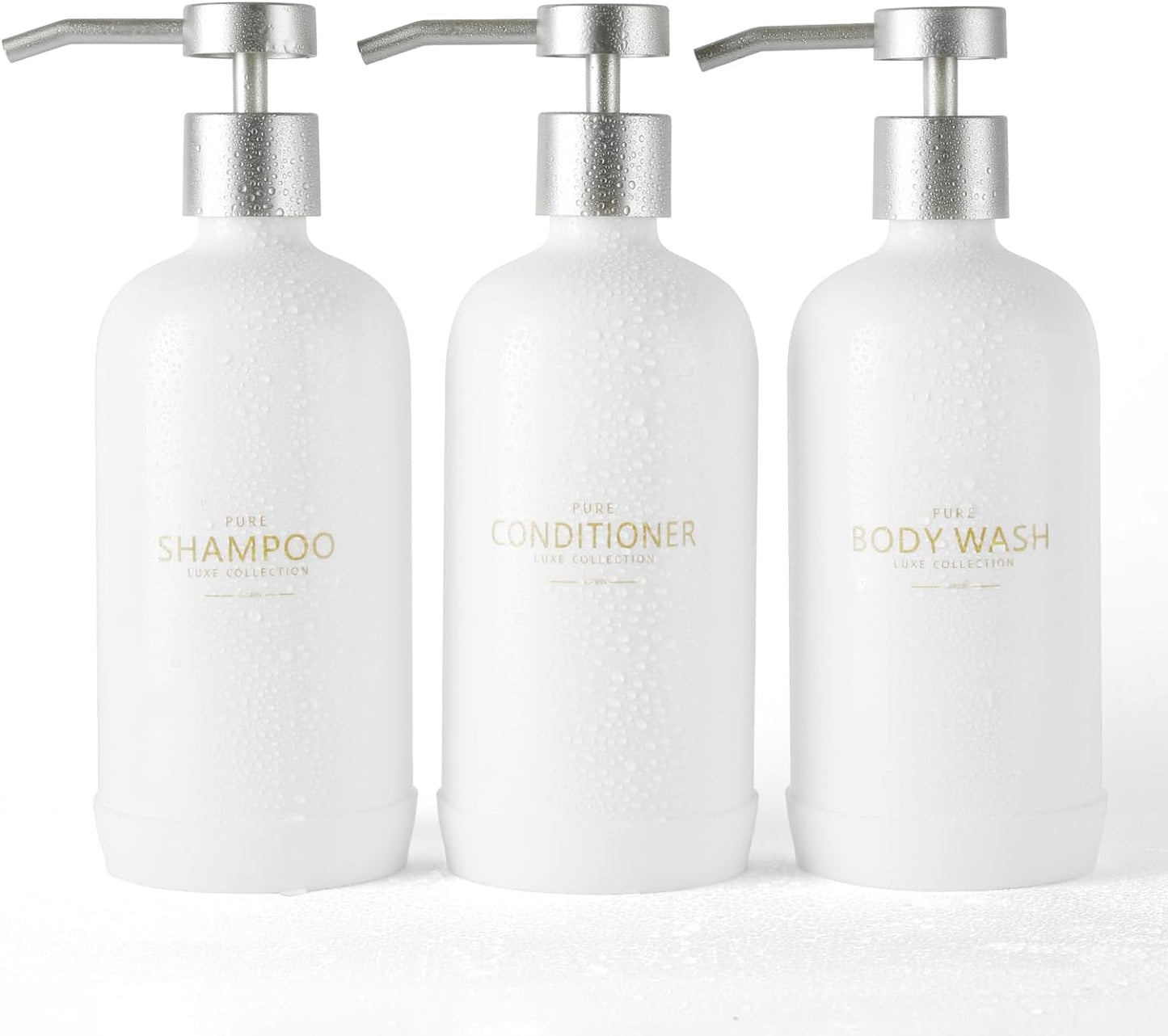 Janxin Shower Dispenser Trio - 21oz Refillable Bottles