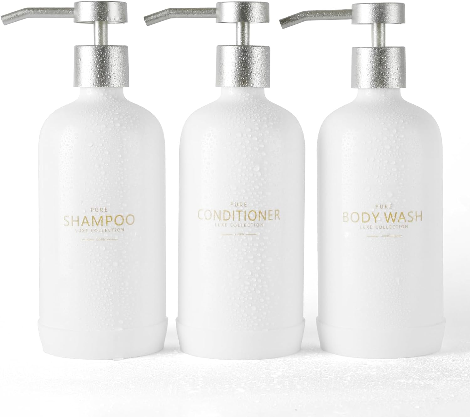 Janxin Shower Dispenser Trio - 21oz Refillable Bottles