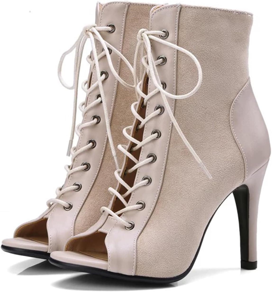 UTIKLIOU Women's Peep Toe High Top Sandals for Summer Style