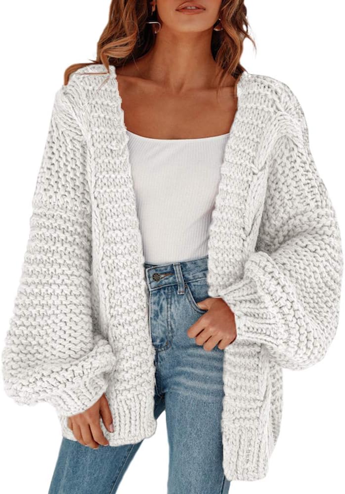 Remikstyt Womens Chunky Cardigan for Chic Fall Fashion