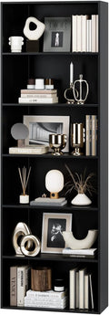 FOTOSOK 6-Tier Open Bookcase for Stylish Home Storage Solutions