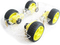 4 Wheel 2 Layer Robot Smart Car Chassis Kits with Speed Encoder - DIY