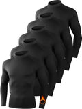 Thermal Compression Shirts for Men Mock Turtleneck - Warm Base Layer