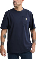 Men's Loose Fit Thick Work T-Shirts Soft Short Sleeve Pocket Tee Its