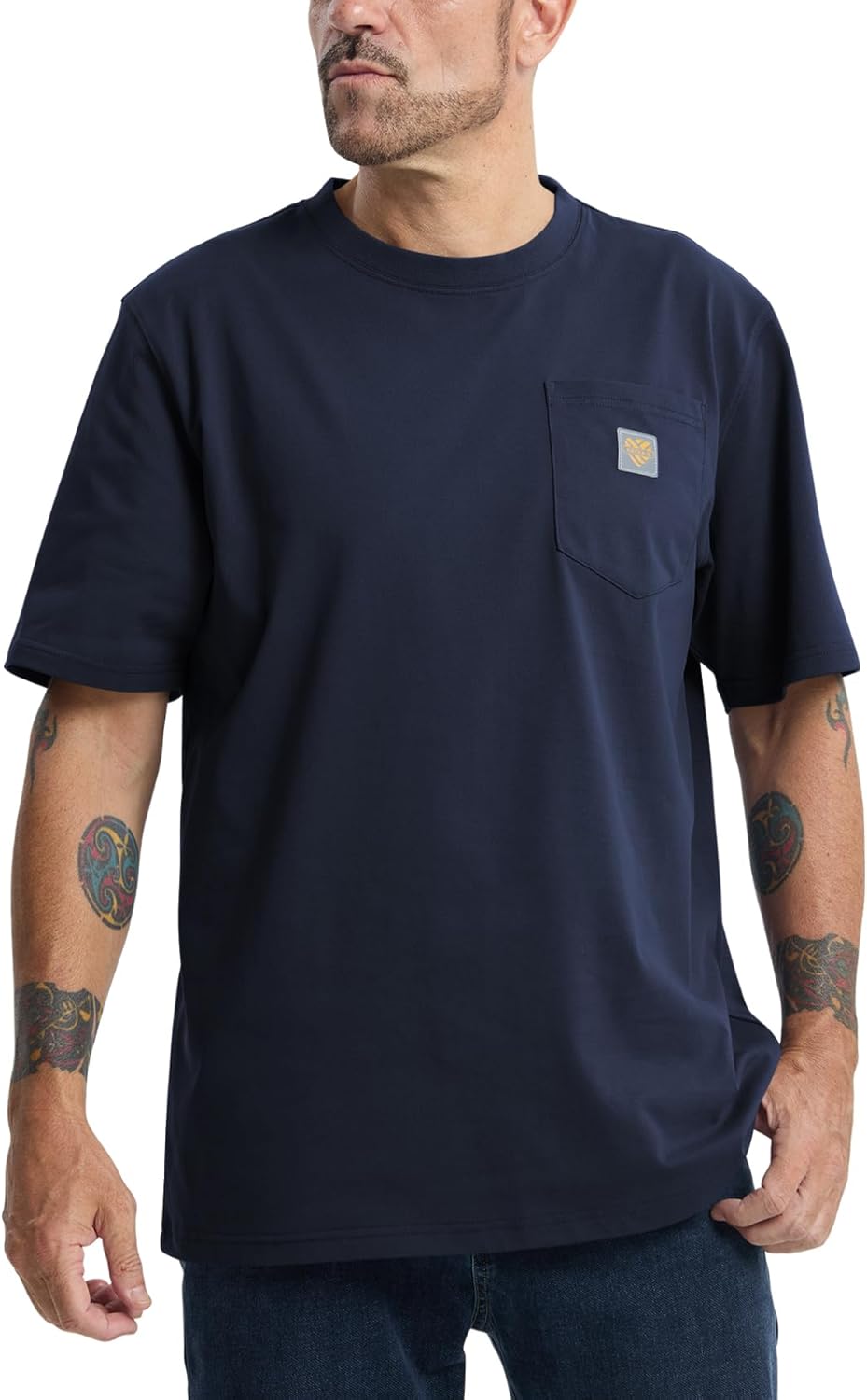 Men's Loose Fit Thick Work T-Shirts for Comfort and Durability