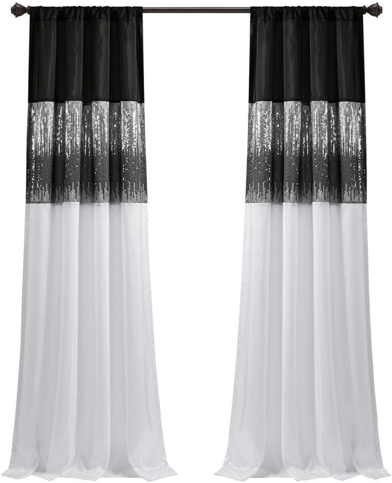Sparkling Sequin Night Sky Curtain - Modern Glam Design
