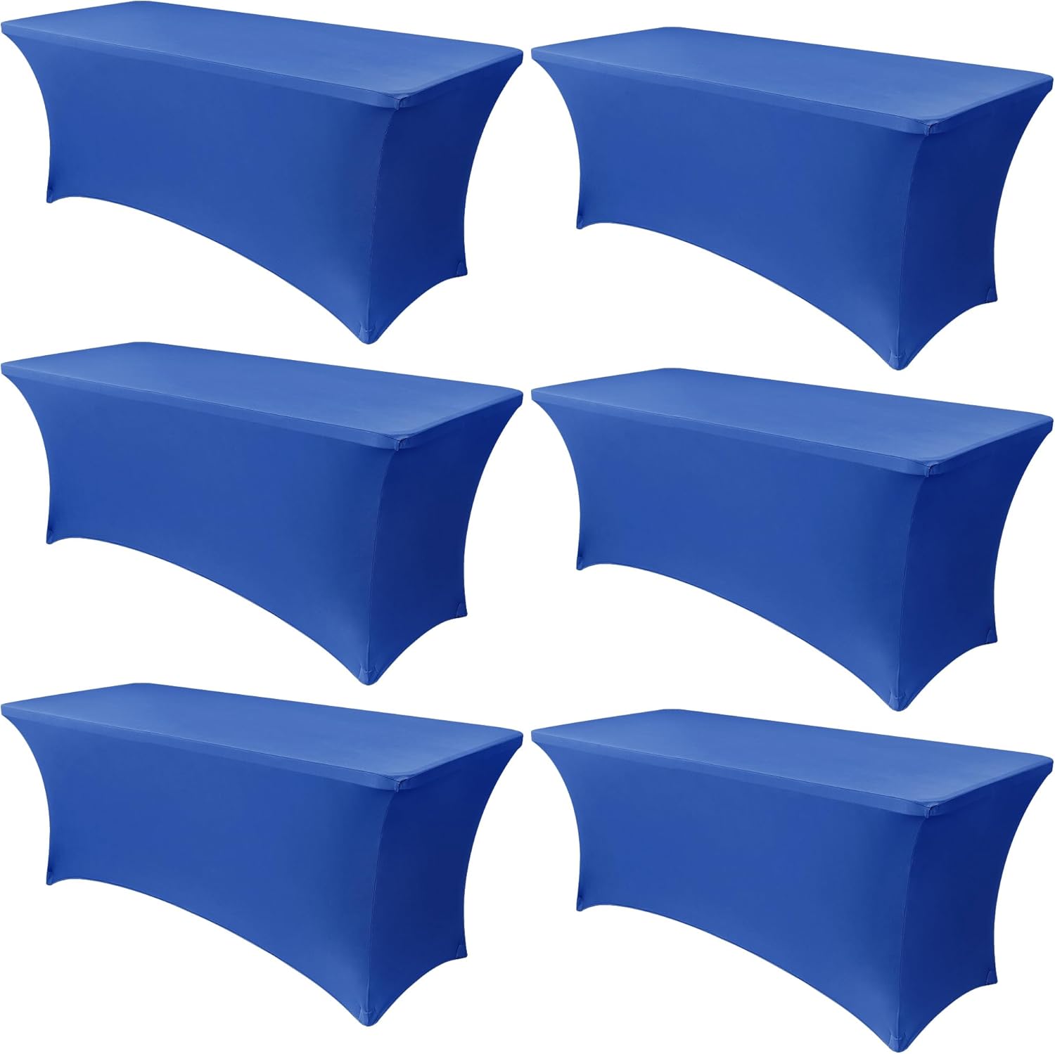 Obstal 6 Pack Stretch Spandex Table Covers for 6 Foot Tables
