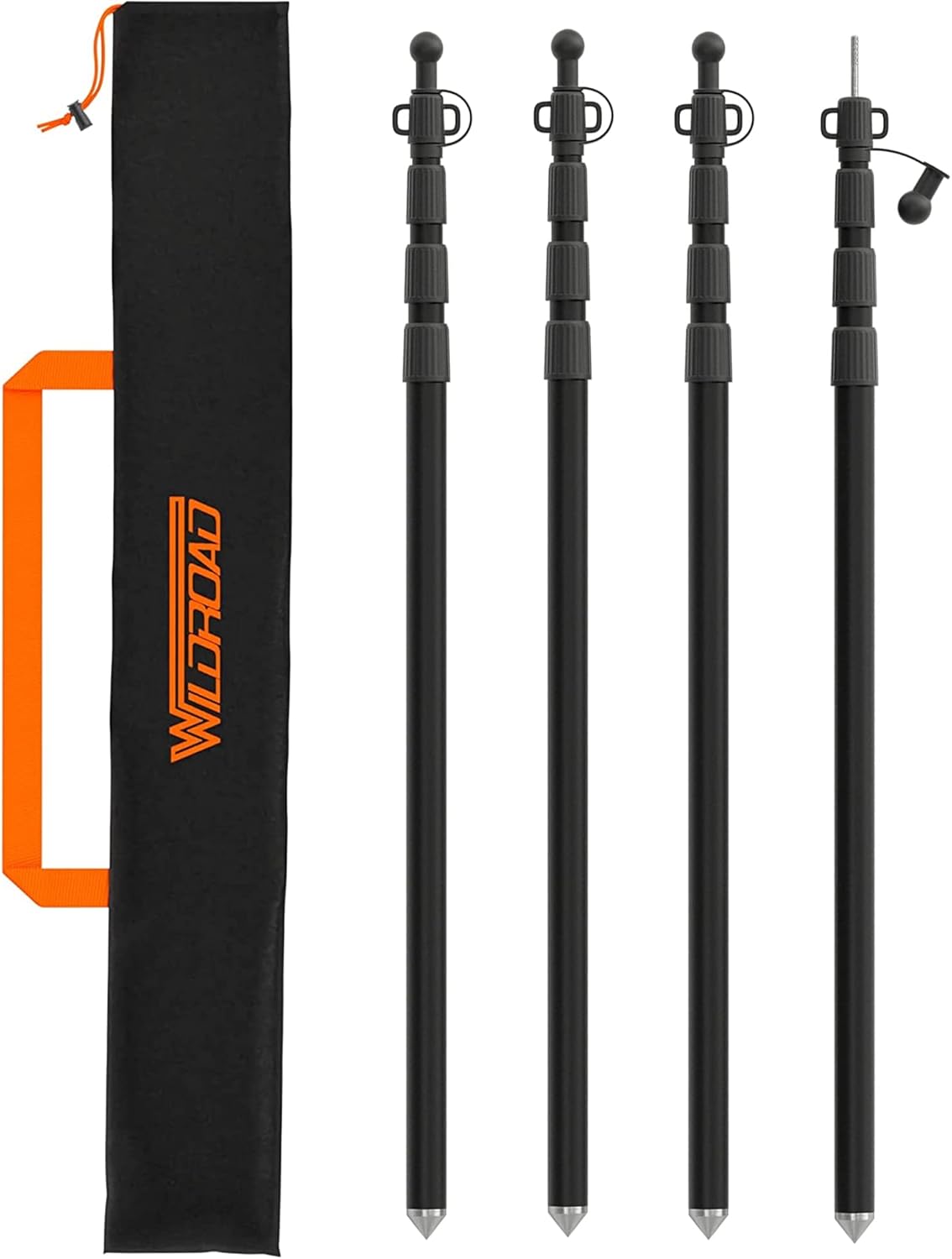 WILDROAD Tarp Poles for Camping - Lightweight Telescoping Poles