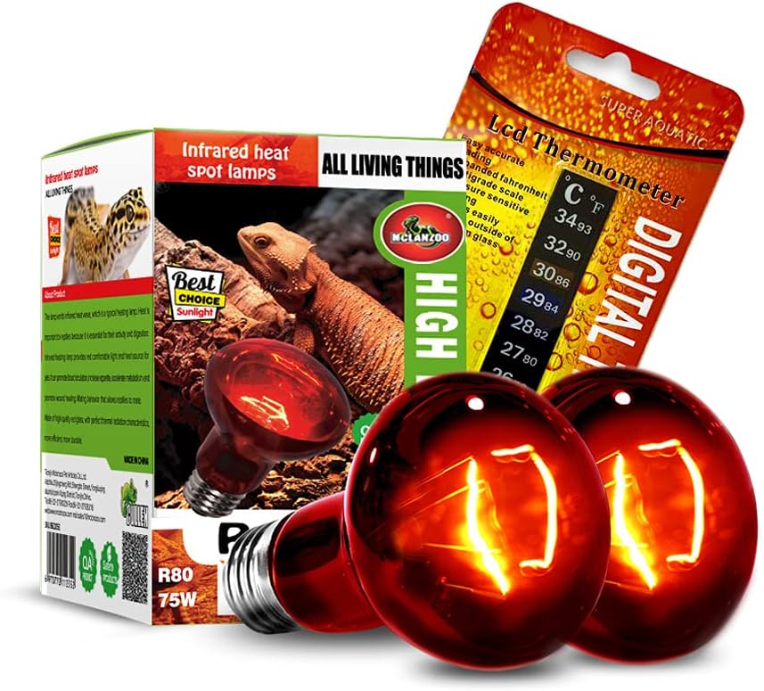 Red Infrared Heat Bulbs - 2 Pack MCLANZOO