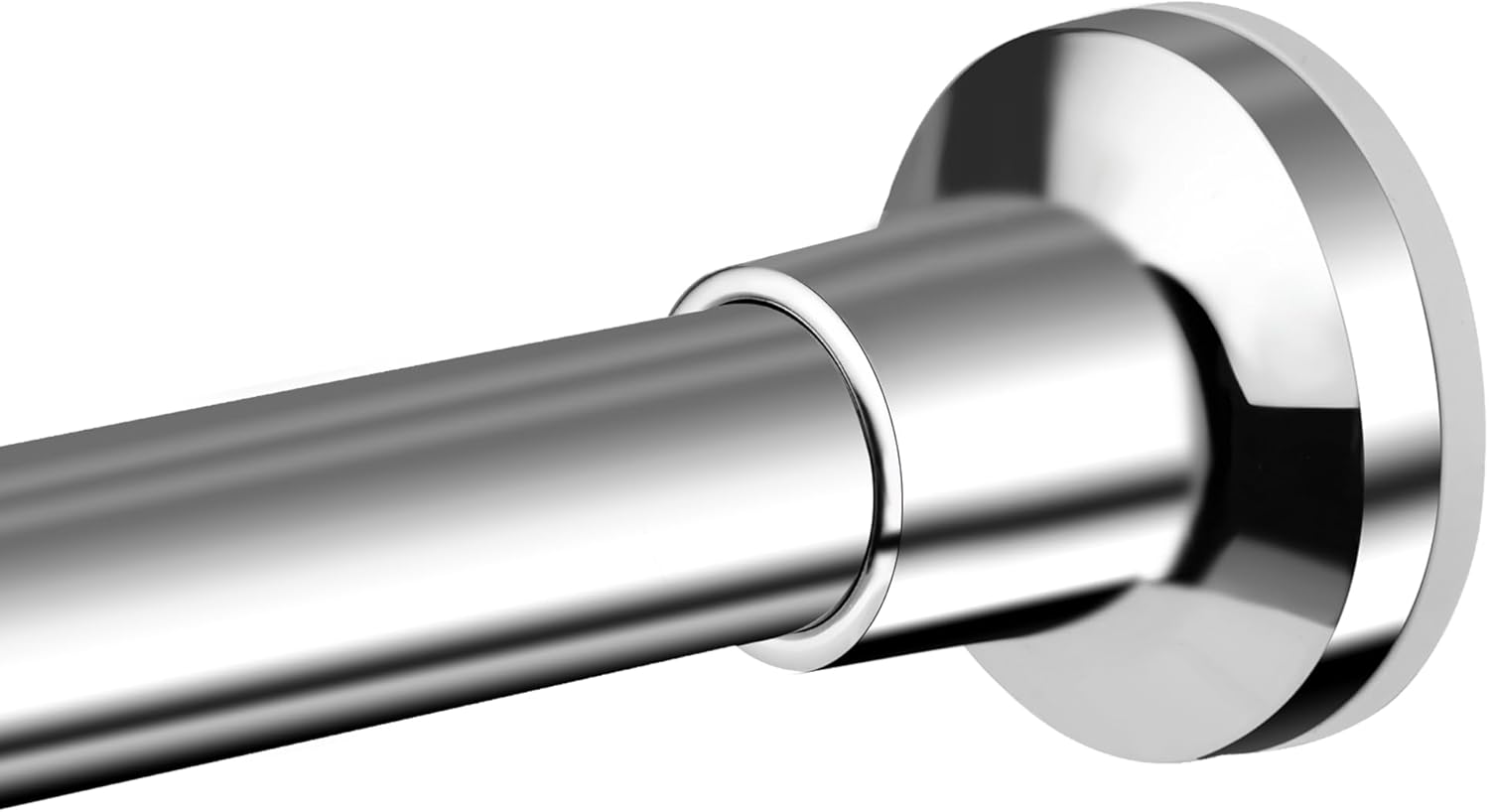 Adjustable No-Drill Silver Curtain Rod for Versatile Use
