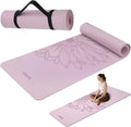 HAHE Yoga Mat Thick 8MM Eco-Friendly POE Non Slip - Extra Cushioning