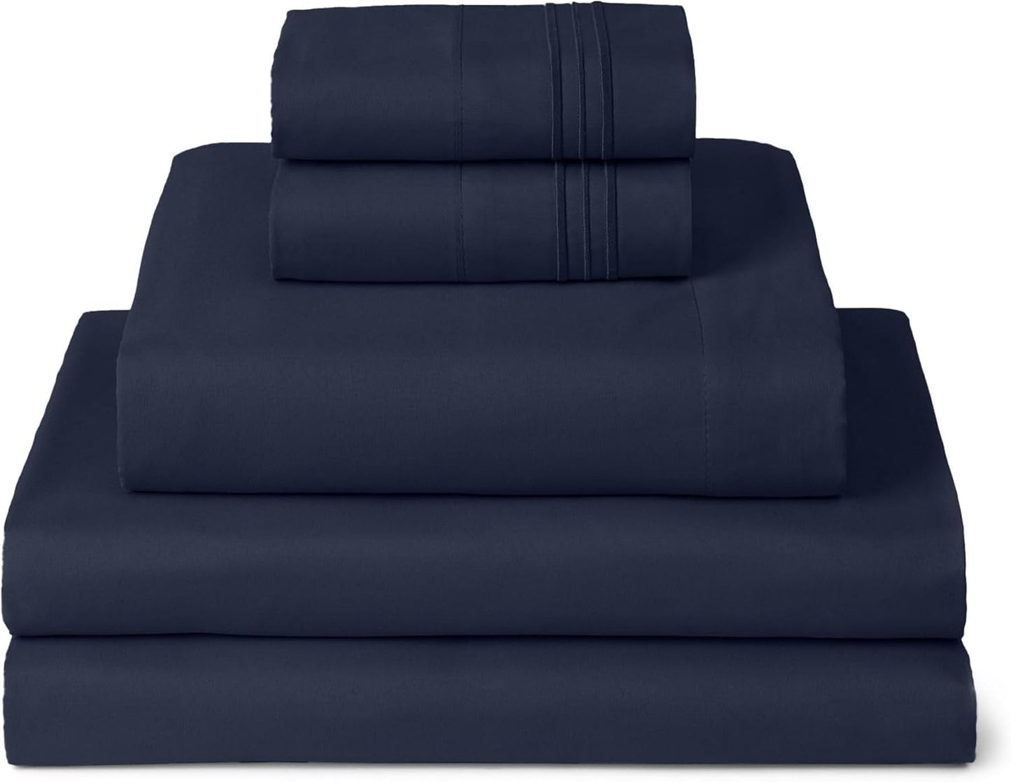 Mellanni Split King Sheets Set - Luxury Cooling Bedding