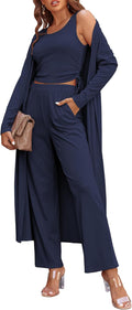 Ekouaer Women's 3 Piece Lounge Set Pajama - Lightweight Cozy Style our