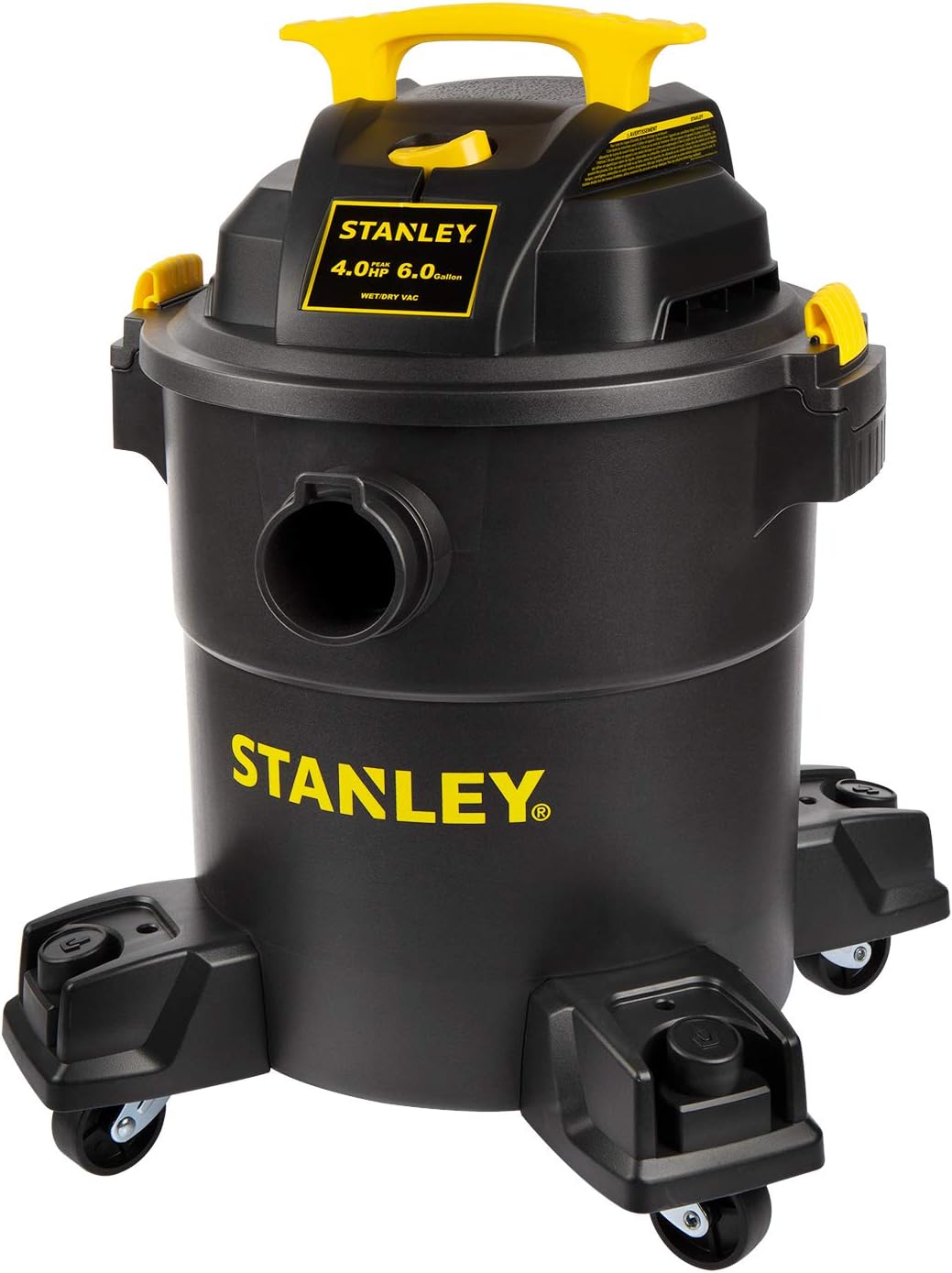 Stanley 4HP Wet/Dry Vacuum - Powerful 6 Gallon Cleaning