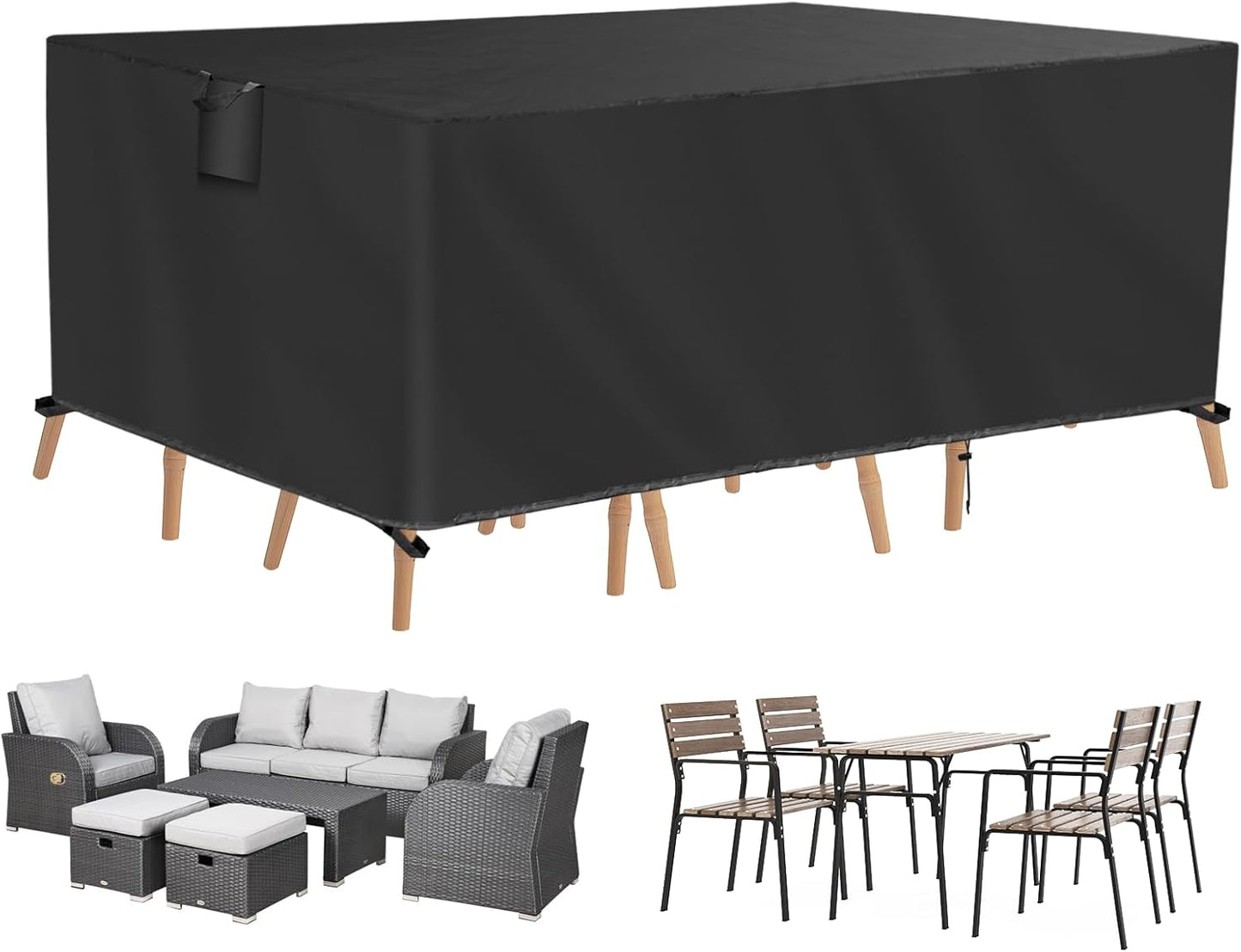 TUOKING Outdoor Furniture Covers: Heavy-Duty Protection