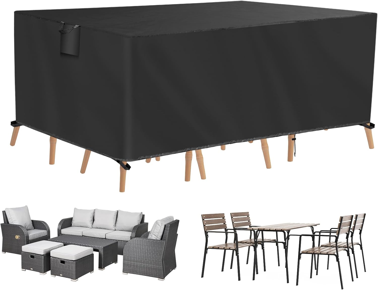TUOKING Outdoor Furniture Covers: Heavy-Duty Protection