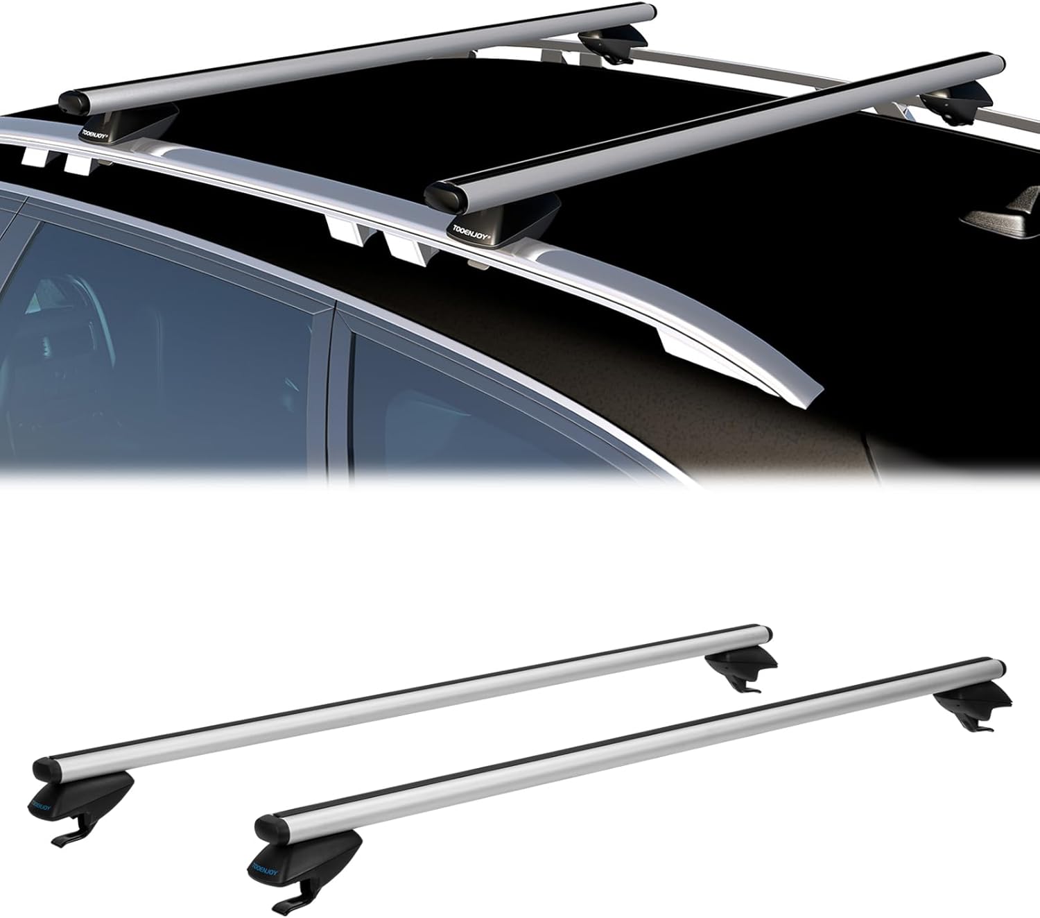 COWVIE 47 Inch Aluminum Roof Rack Cross Bars for Vehicles