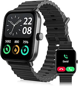 DATAFY Smart Watch for Men Women with Bluetooth Call
