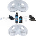 Front & Rear Ceramic Brake Pad and Rotor Kit for 2013-18 Ford