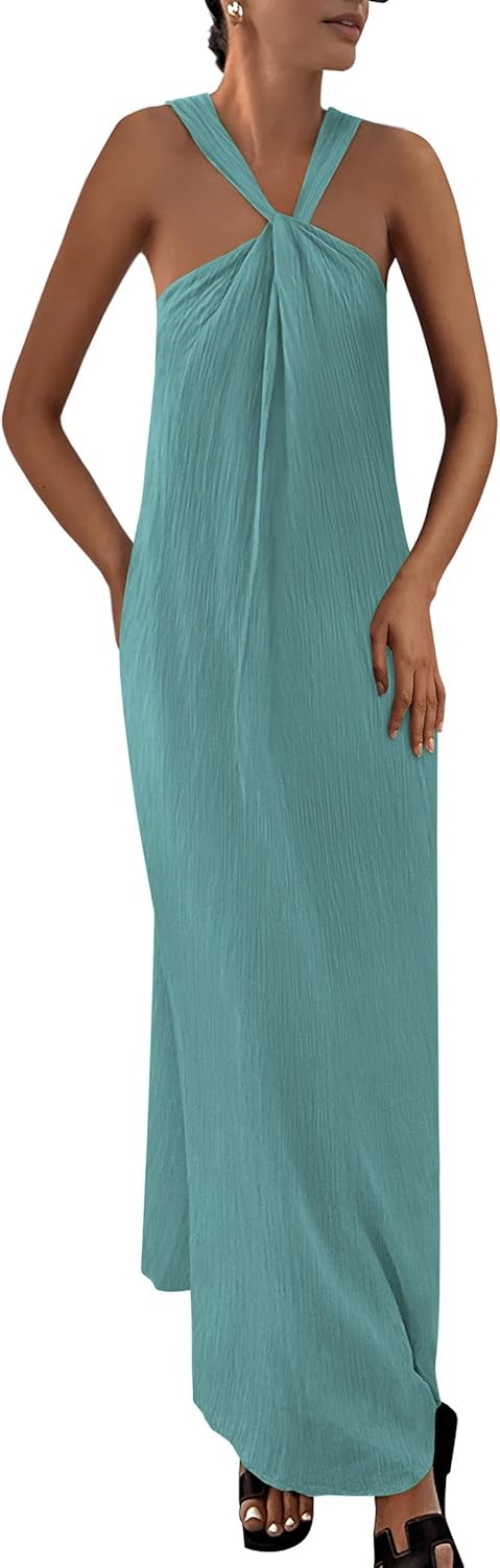 PRETTYGARDEN Womens Casual Long Summer Maxi Dress with Pockets