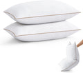 puredown Goose Feather Down Pillows Queen Size Set of 2 - Soft Luxury