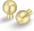 Brushed Gold Cabinet Knobs 10 Pack - Timeless Vanity Drawer Handles