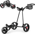 GYMAX Foldable Golf Push Cart | Lightweight & Adjustable