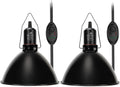 Reptile Light Fixture with Dimming Switch and Timer - Deep Dome Heat