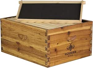 Hoover Hives 10 Frame Langstroth Deep Brood Box with Beeswax