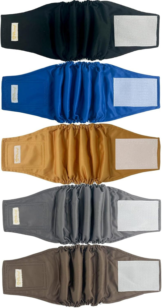 Premium Absorbent Male Dog Diapers 5-pack L