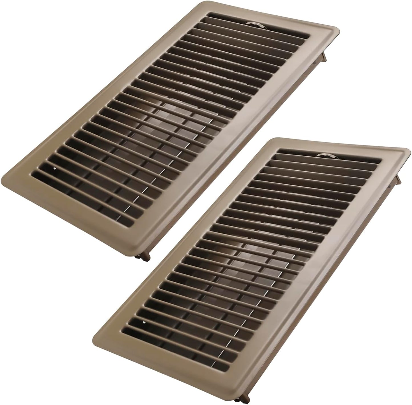 6x12 Inch Floor Register 2 Pack - Heavy Duty Steel Vents