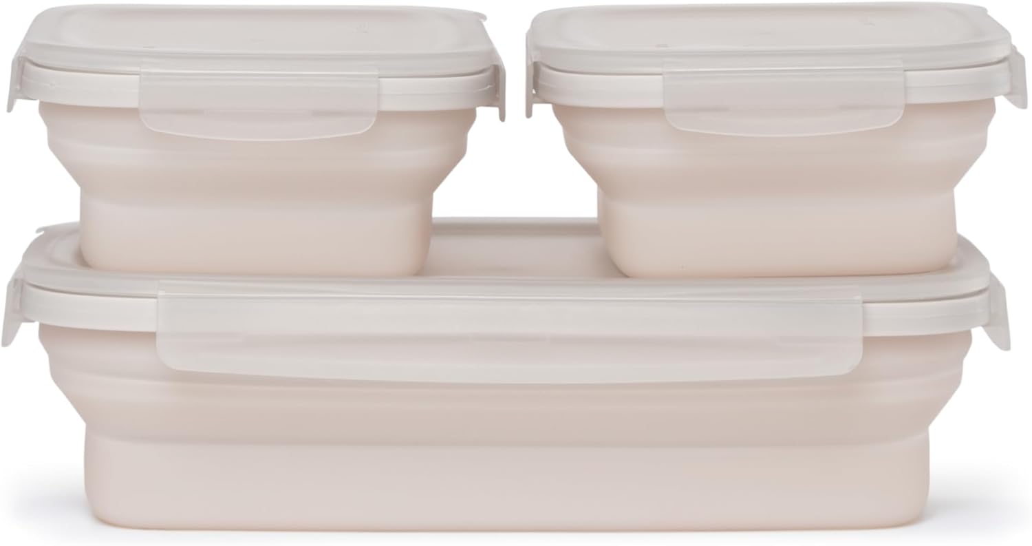 Drip EZ Secondz Collapsible Food Storage Containers Set of 3