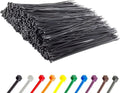 GTSE 14 in Black Heavy Duty Zip Ties 1000-Pack - Durable 120lb