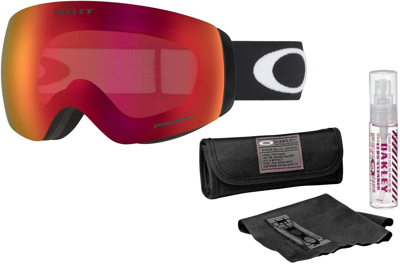 Oakley Flight Deck XM Goggle: Prizm Torch Lens + Cleaning Kit