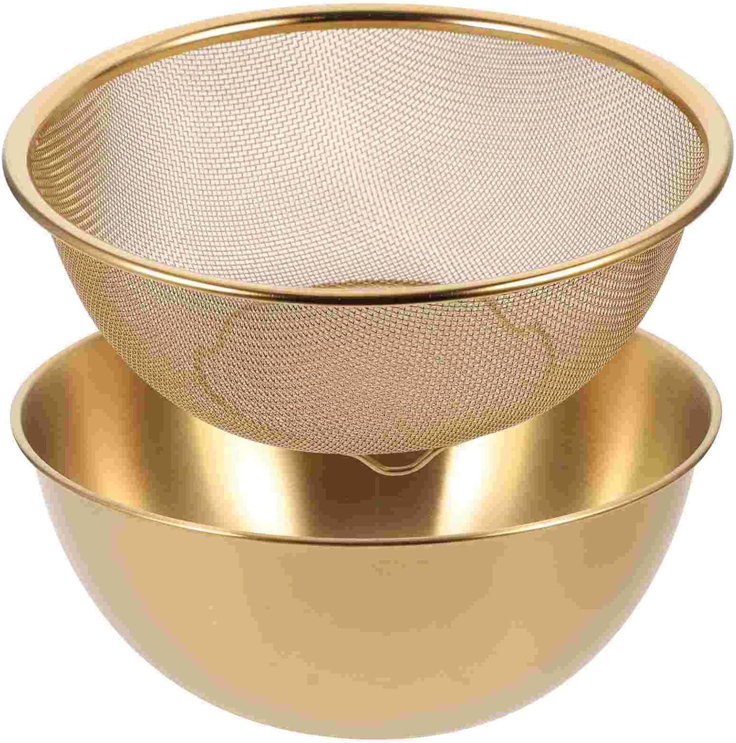 Samlee Gold Rice Washing Bowl - Multi-functional Strainer