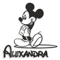 Personalized Mickey Mouse Metal Sign - Custom Name Nursery Wall Art