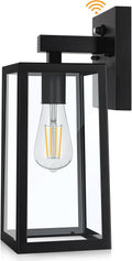 Dusk to Dawn Outdoor Wall Lantern - Weatherproof Exterior Sconce