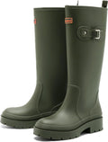 Rain Boots for Women Knee High Waterproof Garden Muck Boots - Durable