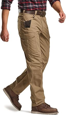 CQR Men's Ripstop Work Pants for Tactical Outdoor Utility Use