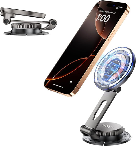 15W Magnetic Fast Charger for iPhone, Foldable Holder, Ultra Mag Safe, Gifts