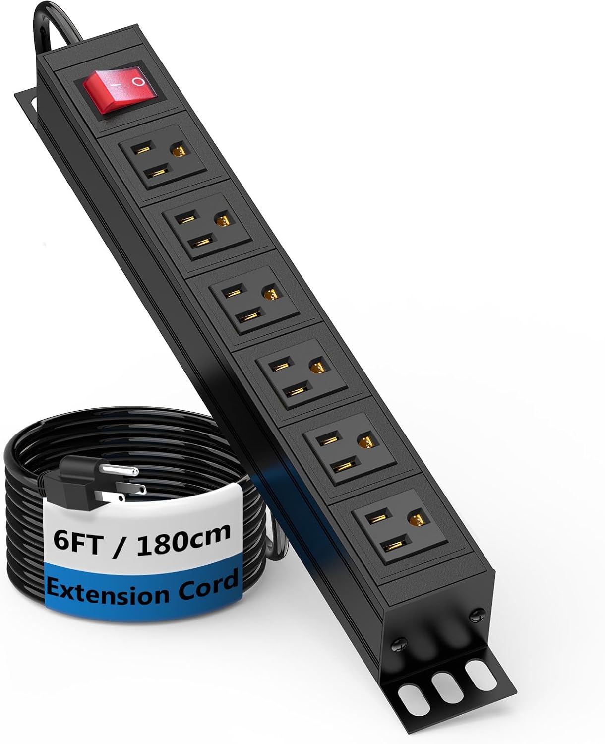Metal Mount Surge Protector - Heavy Duty Power Strip