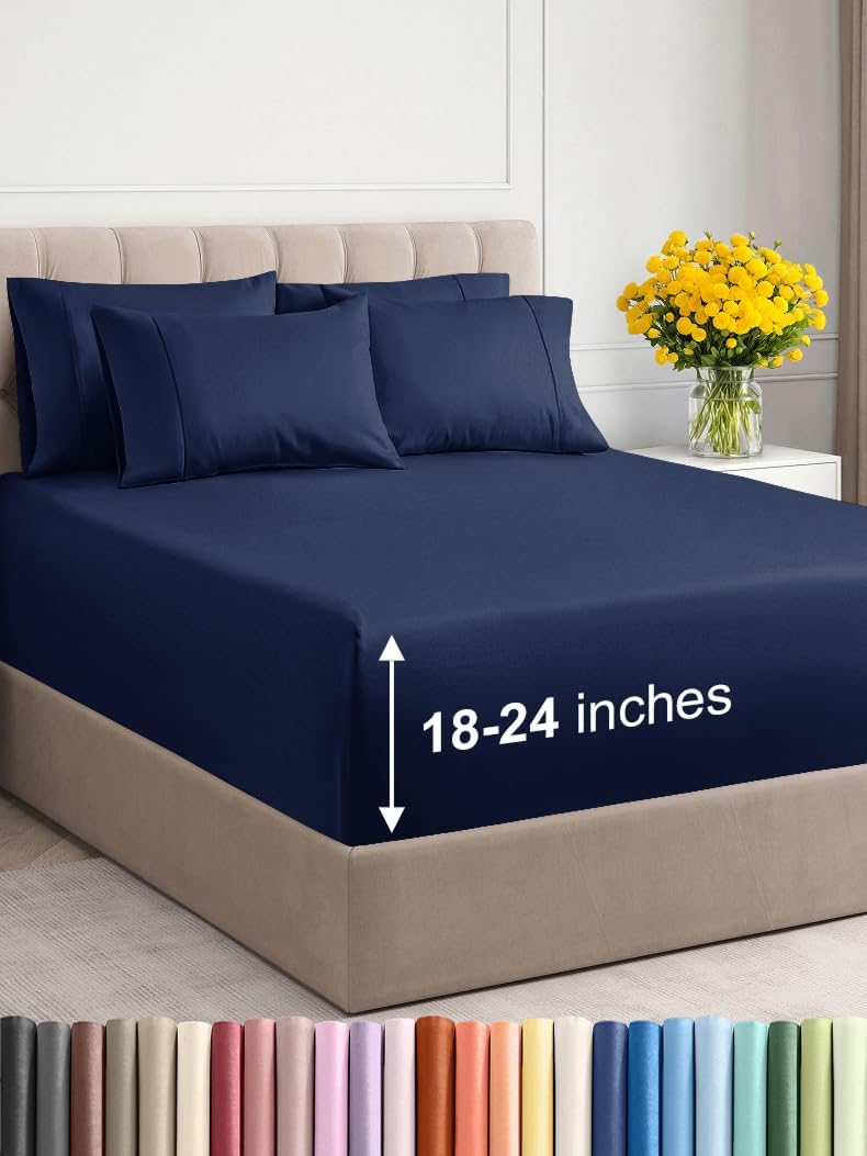 Extra Deep Cal King Sheet Set for Ultimate Comfort and Fit