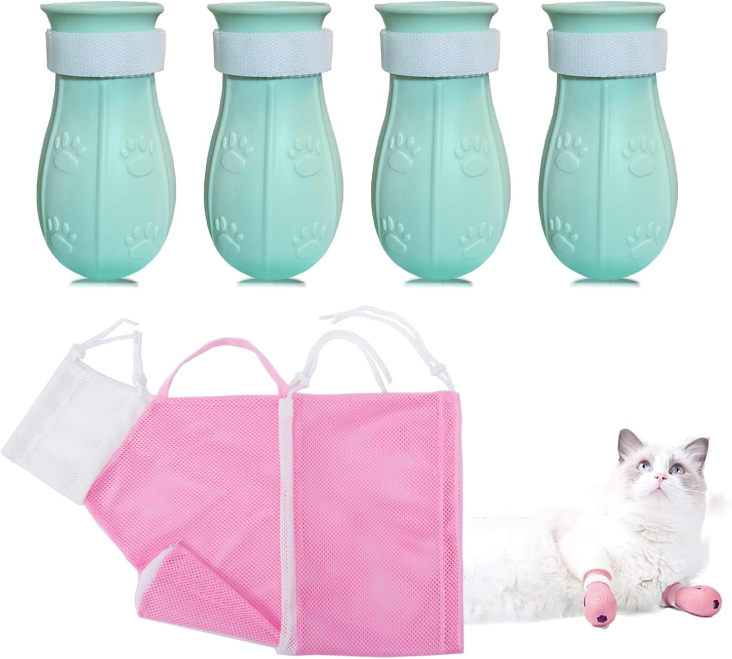 Scratch-Proof Pink Cat Grooming Set