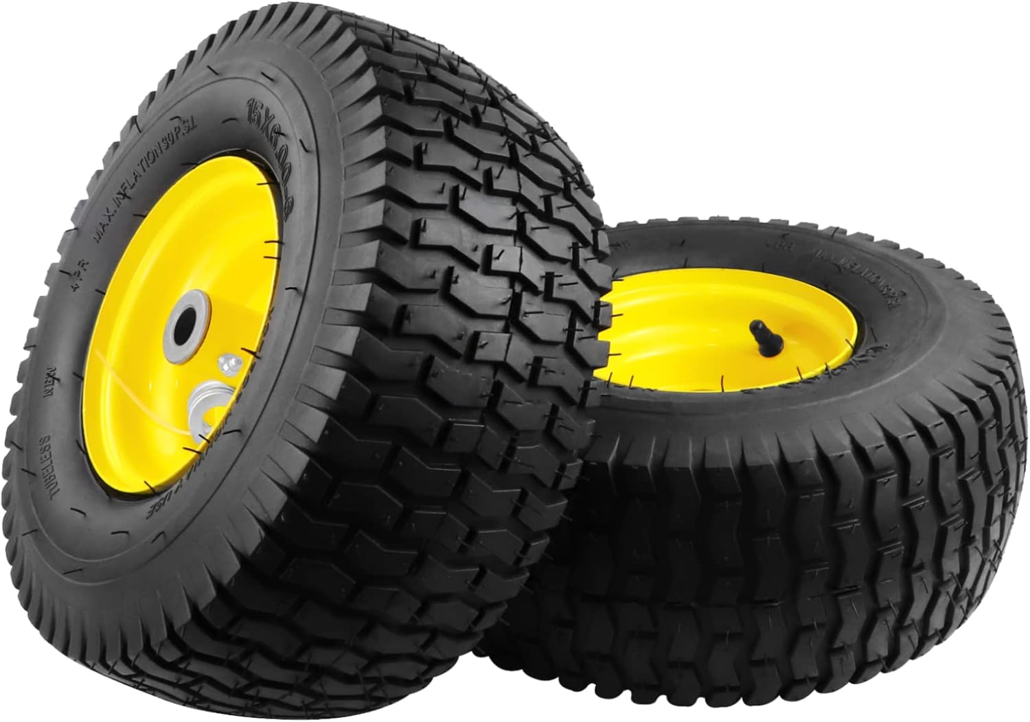 2PCS 15x6.00-6 Lawn Mower Tires for Craftsman and More
