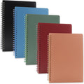 Spiral Notebooks 5 Pack A5 Lined Notebooks - Durable Waterproof Covers