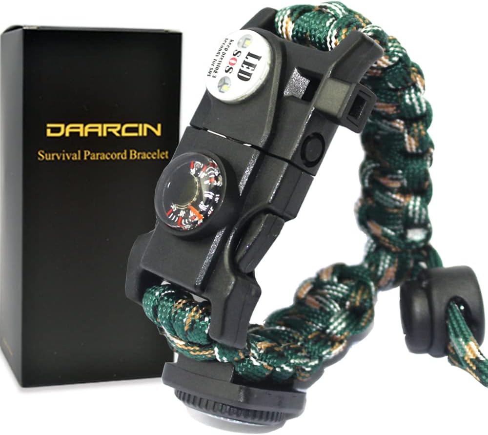 Ultimate 20-in-1 Survival Bracelet Set by Daarcin