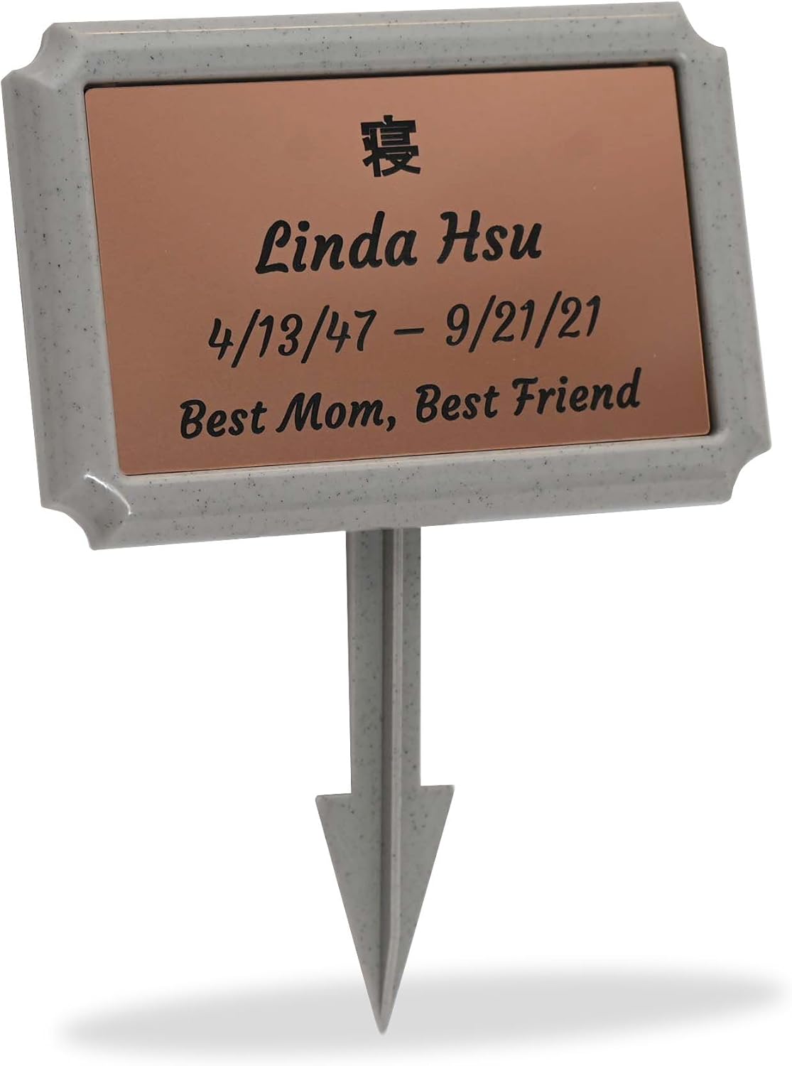 Temporary Grave Marker for Personalized Memorials Made in USA