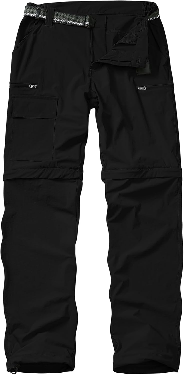 Mens Hiking Pants Convertible Quick Dry for Outdoor Adventures