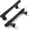 khtumeware 4 in Hole Center Matte Black Cabinet Pulls - Heavy Duty