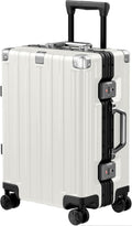 20 Inch Carry On Luggage Aluminum Frame Suitcase - 40L TSA Lock